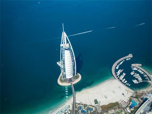 水上飛機俯瞰迪拜城市的美麗景色01